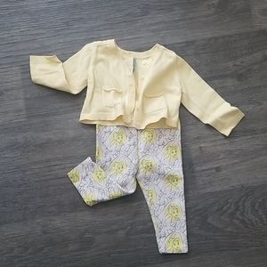 Sweater and bottom set